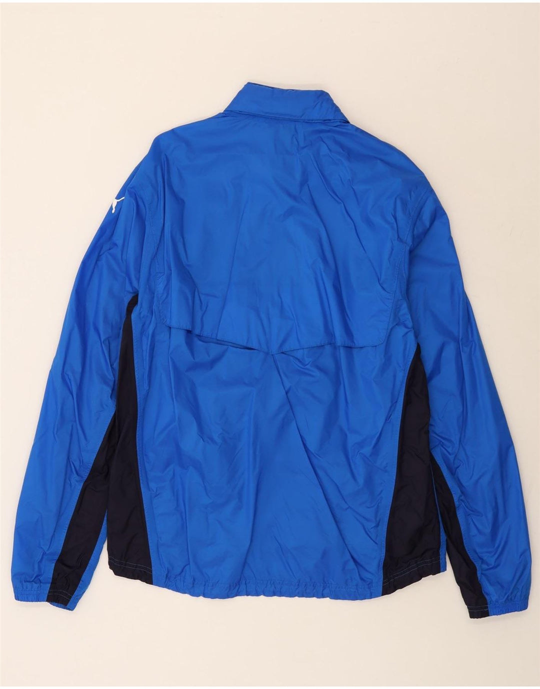 PUMA Muška kišna jakna s kapuljačom Graphic UK 40 Large Blue Colourblock Nylon