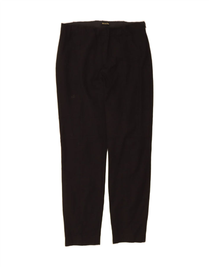 MASSIMO DUTTI Womens Slim Casual Trousers EU 40 Medium W30 L27 Black Vintage Massimo Dutti and Second-Hand Massimo Dutti from Messina Hembry 