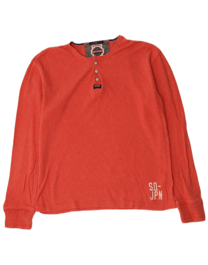 Superdry muška majica dugih rukava XL od crvenog pamuka