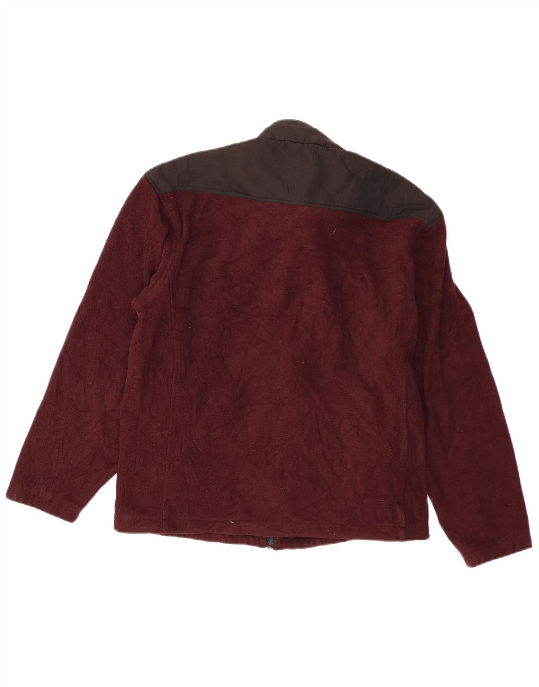 Champion Muška jakna od flisa UK 40 Large Maroon Colourblock Poliester