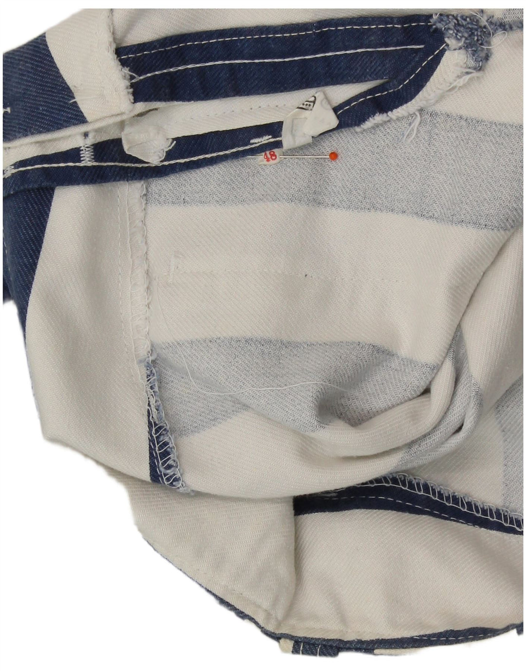 VINTAGE ženske ležerne hlače visokog struka IT 48 XL W34 L31 Plava Retro