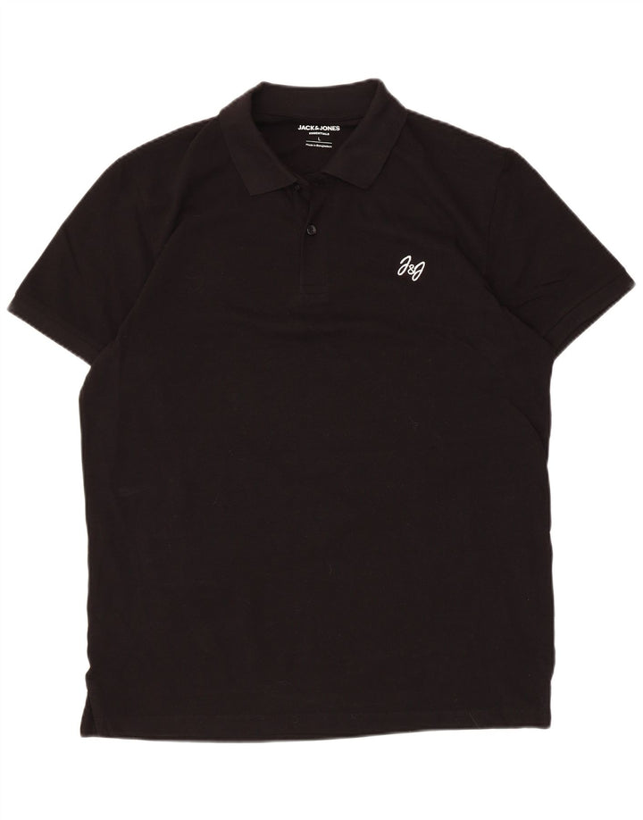 Jack & Jones muška polo majica velika crna pamučna