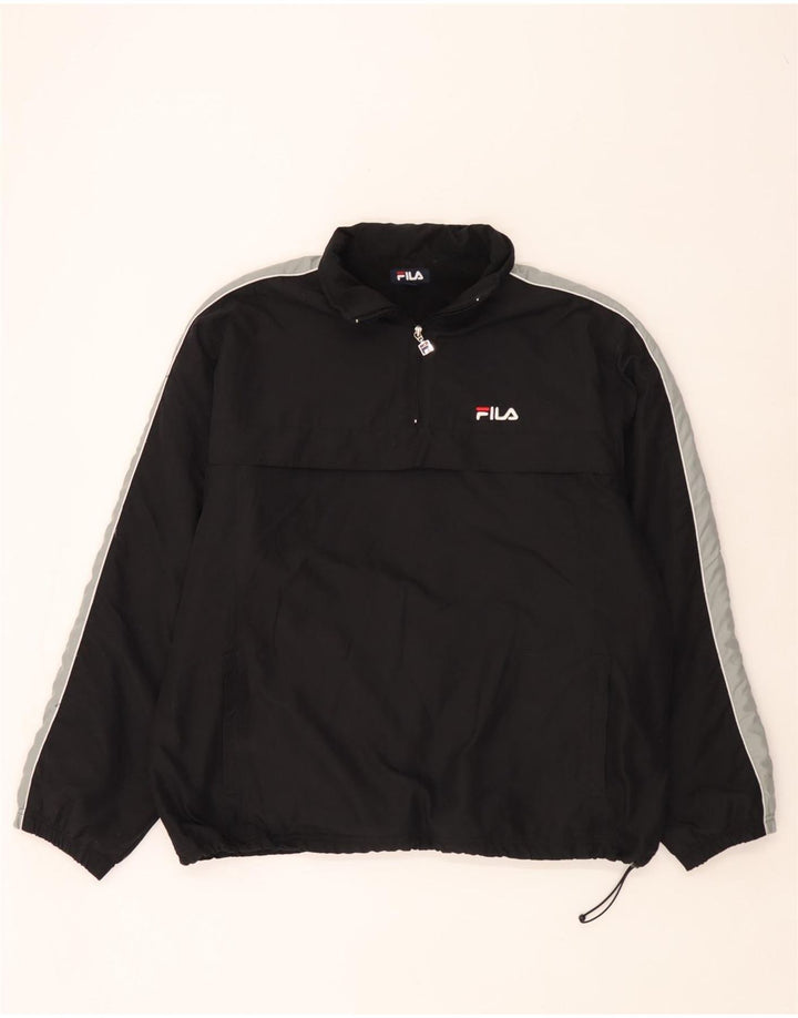 Fila muški pulover jakna vjetrovka UK 42 XL crni poliester