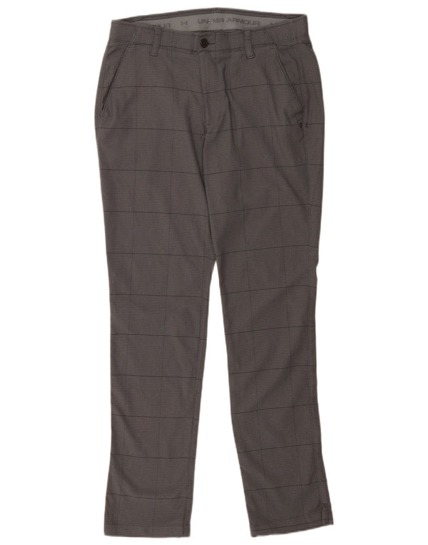 Under Armour muške chino hlače širokog kroja W34 L34 sive houndstooth