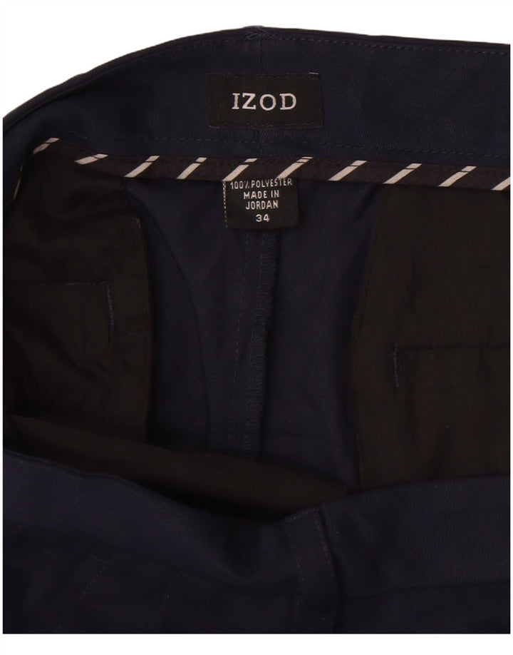 Izod muške chino kratke hlače W34 veliki tamnoplavi poliester