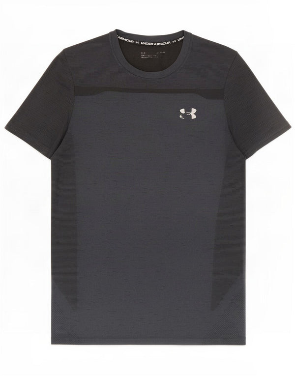 Under Armour muška majica kratkih rukava srednje crna s pjegama