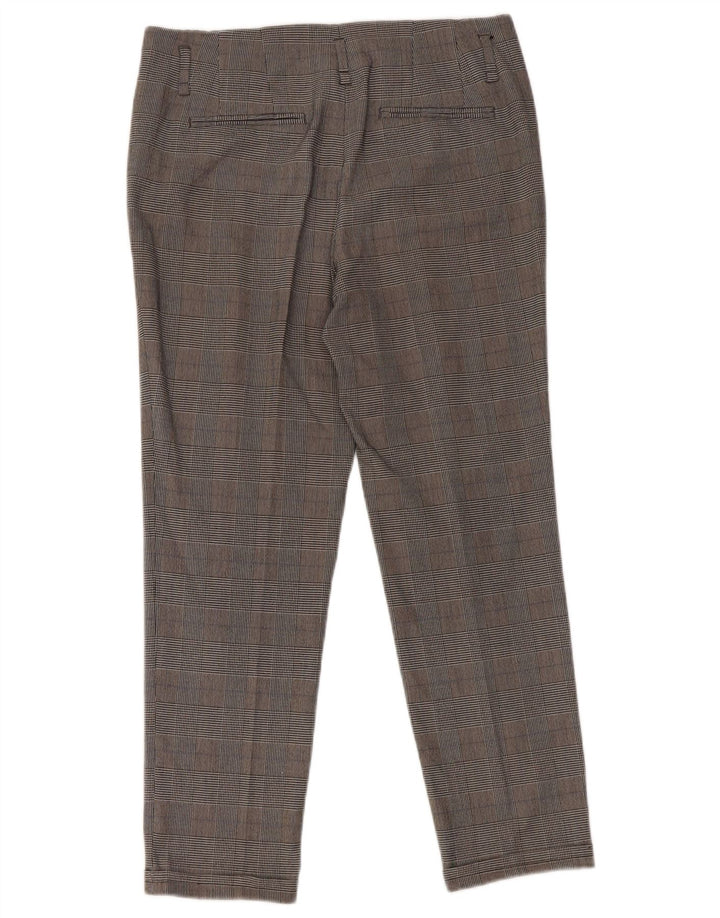 Zara ženske uske skraćene hlače, male W26 L25, sive houndstooth