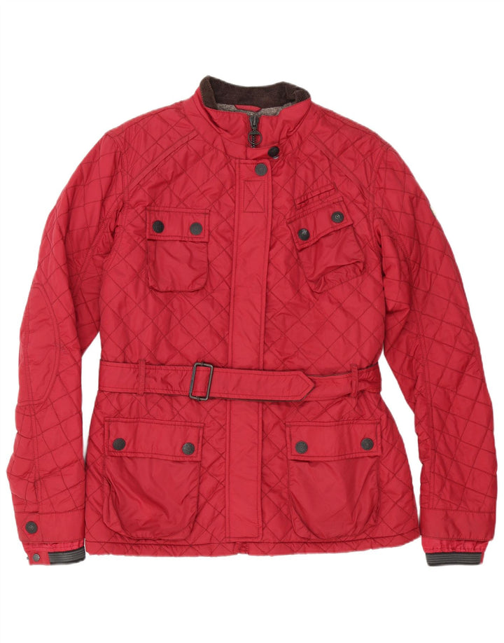 Superdry ženska prošivena jakna UK 18 XL od crvenog najlona