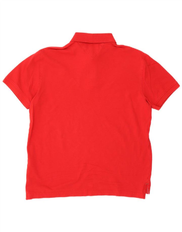 Tommy Hilfiger muška polo majica standardnog kroja velika crvena pamuk