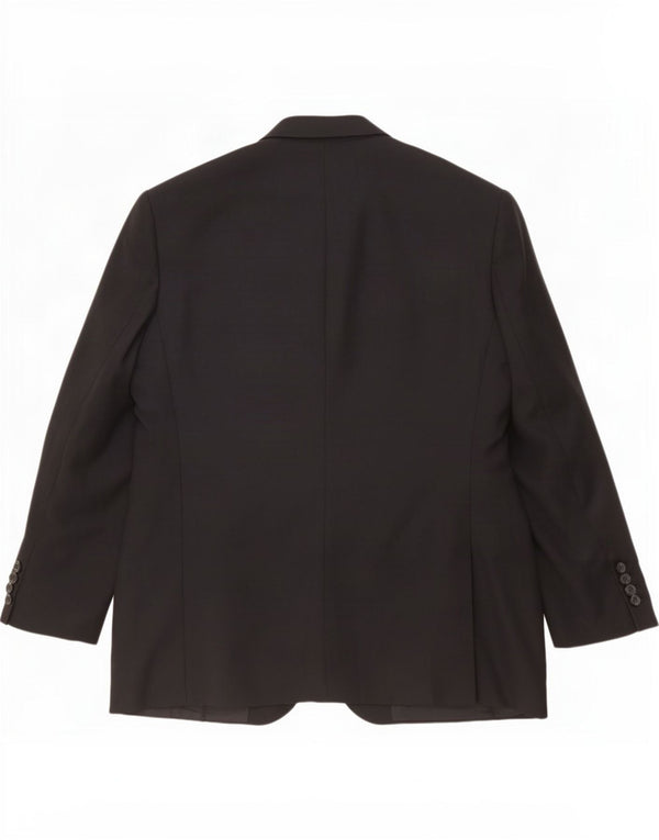 Marks & Spencer muška jakna sa 3 gumba UK 48 2XL crni poliester