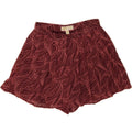 MICHAEL KORS Womens Abstract Pattern Chino Shorts US 4 Small W28 Burgundy Vintage Michael Kors and Second-Hand Michael Kors from Messina Hembry 