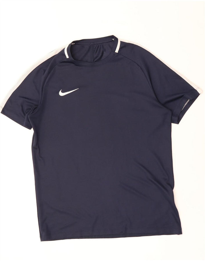 NIKE muška Dri Fit majica kratkih rukava velika tamnoplava poliesterska boja