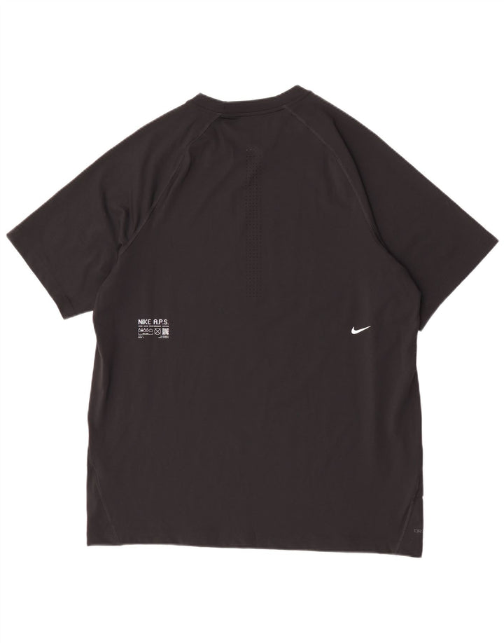 Nike Dri Fit majica kratkih rukava, veliki crni poliester