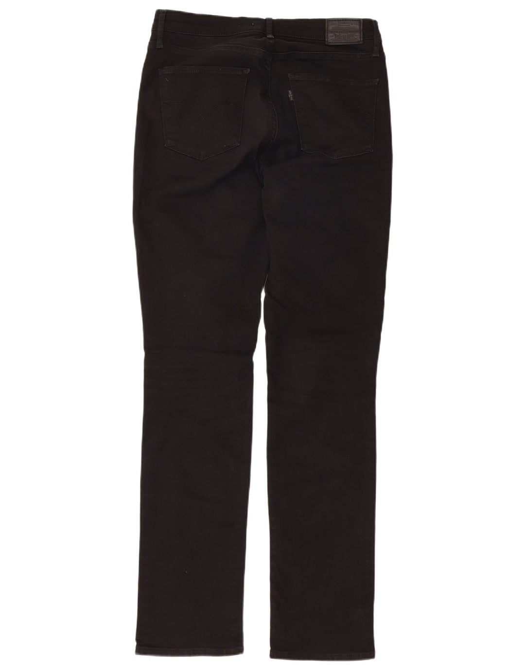 LEVI'S ženske ravne traperice visokog struka 724 W31 L31 crni pamuk