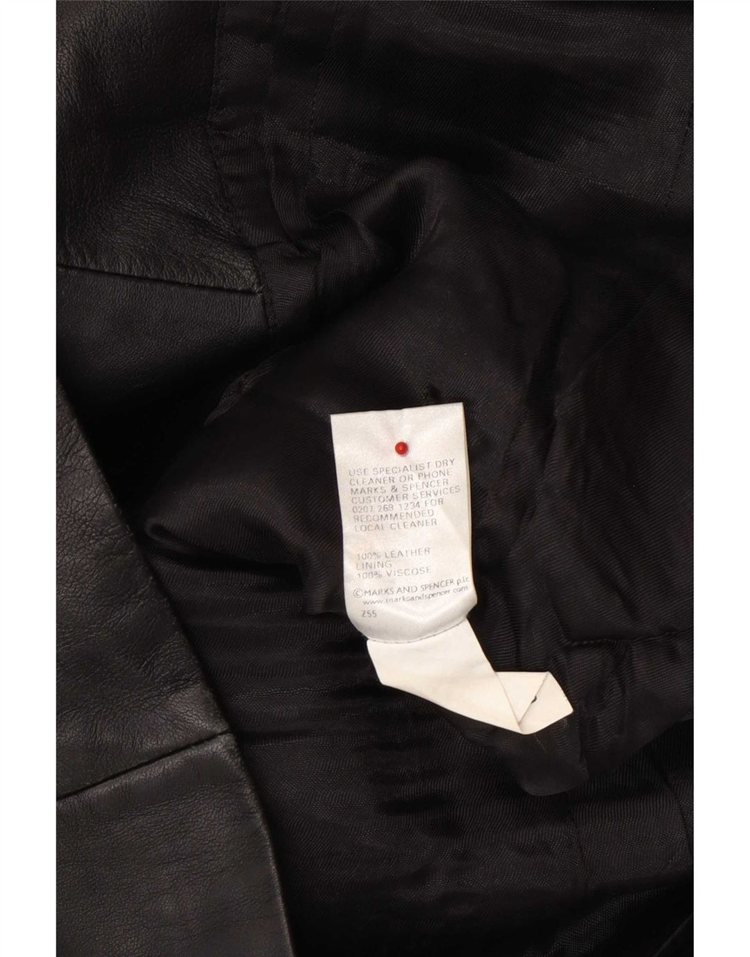 Marks & Spencer ženska kožna jakna UK 16 velika crna