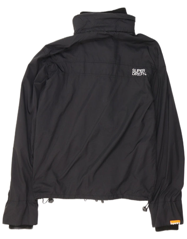 Superdry muška kišna jakna s grafičkim motivima UK 42 XL crni najlon
