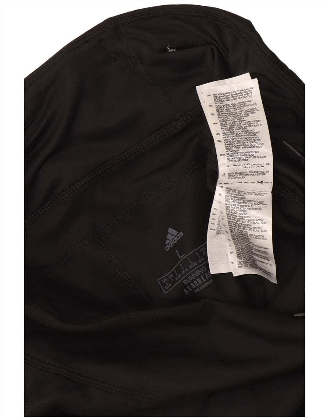 ADIDAS Ženske Aeroready tajice UK 16/18 Veliki crni poliester