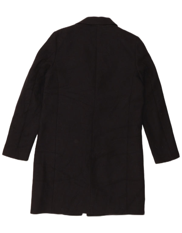 ZARA Womens Overcoat UK 14 Medium Black