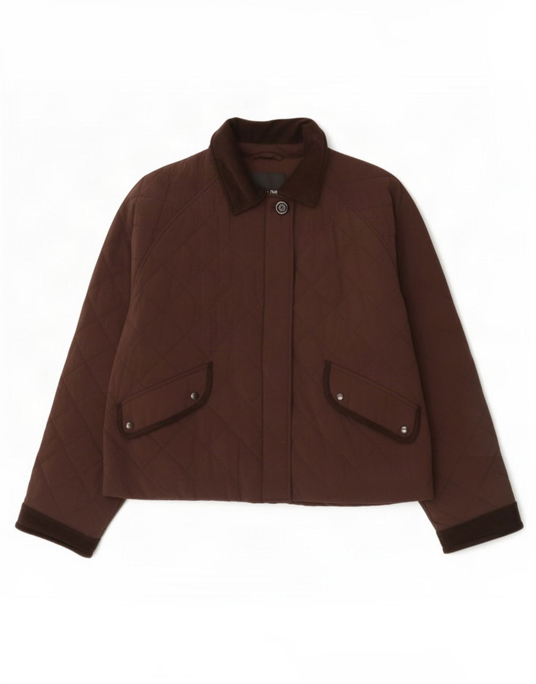 Prevelika ženska prošivena jakna Massimo Dutti UK 10, mali smeđi poliester