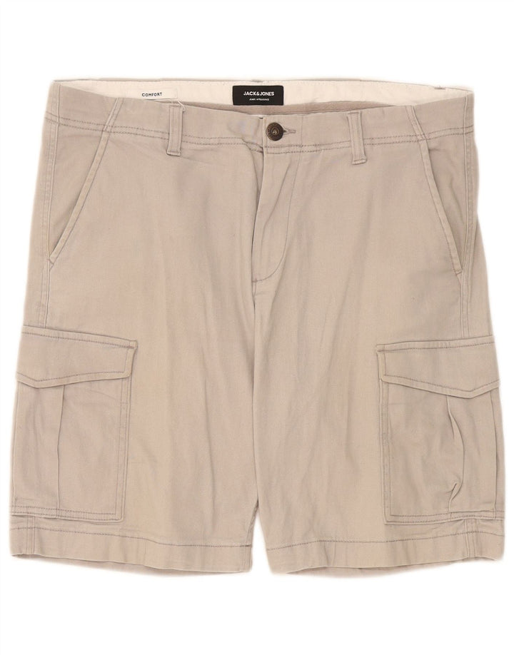 Jack & Jones muške kargo kratke hlače W36 veliki sivi pamuk