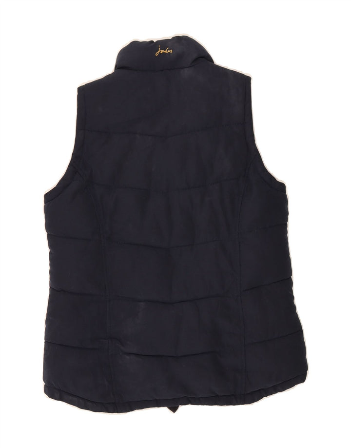 JOULES Womens Padded Gilet UK 8 Small  Navy Blue Polyester Vintage Joules and Second-Hand Joules from Messina Hembry 