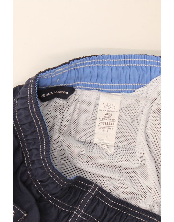 MARKS & SPENCER Muške kratke kupaće hlače Blue Harbor Large tamnoplave