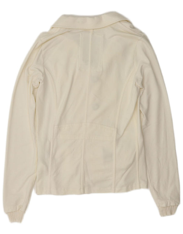 Woolrich Ženska jakna sa 3 gumba UK 12 Srednje bijeli pamuk
