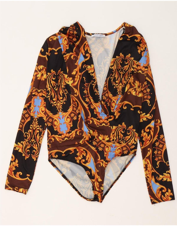 Zara ženski bodi dugih rukava Trafaluc UK 10 Mali raznobojni paisley