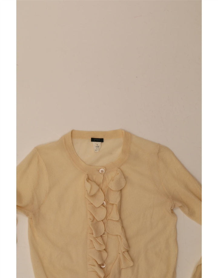 J. CREW Womens Cardigan Sweater UK 12 Medium Off White Cotton Vintage J. Crew and Second-Hand J. Crew from Messina Hembry 