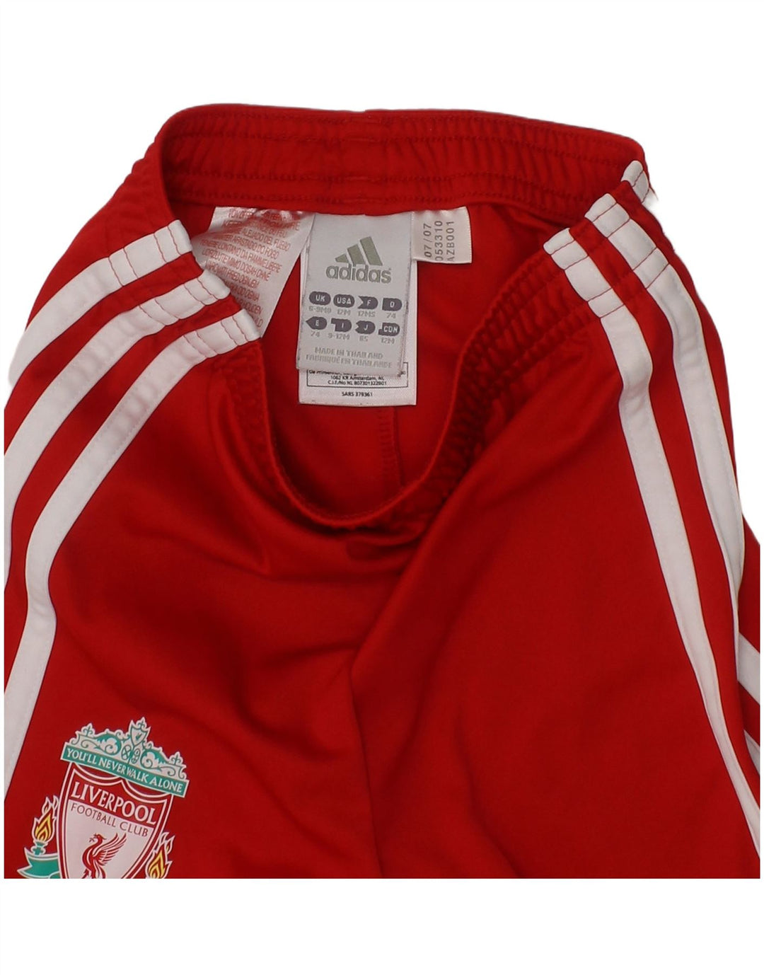 Adidas Baby Boys Liverpool Graphic Sport Shorts 6-9 mjeseci crvene poliester