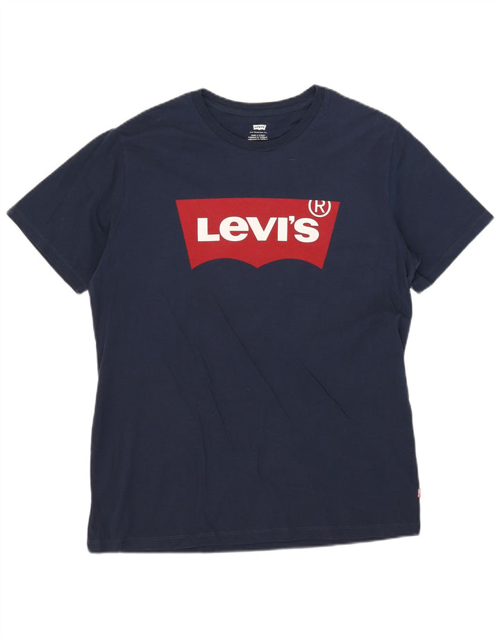 Levi's velika majica kratkih rukava s grafičkim motivima, tamnoplava