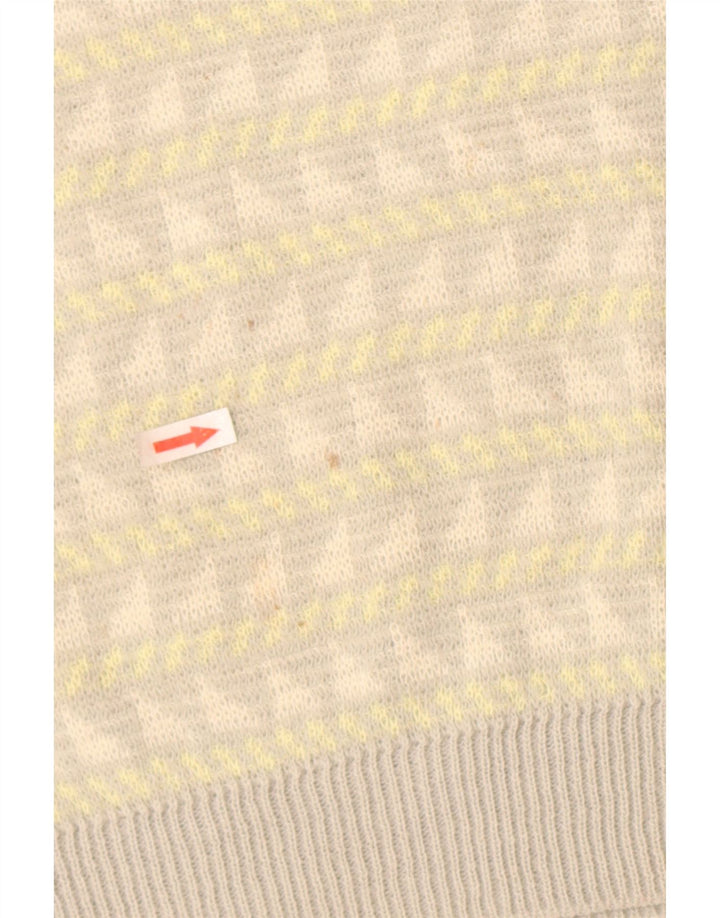 James Dillon Muški prsluk bez rukava Srednje sivi geometrijski akril