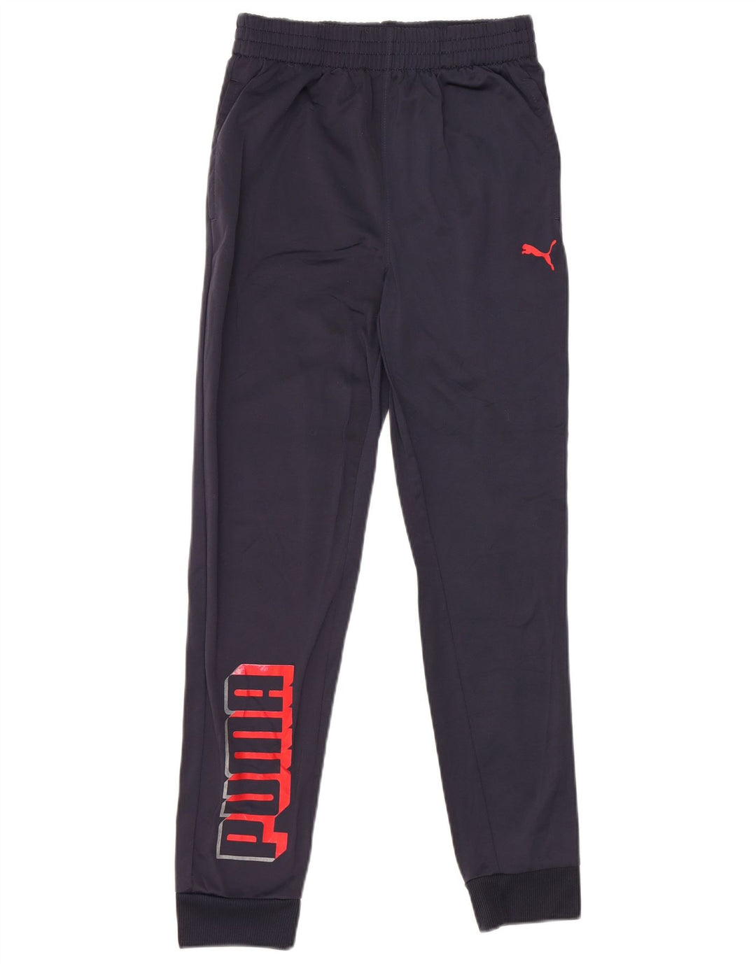 PUMA Boys Graphic Trenirka Hlače Joggers 13-14 Year Large Navy Blue