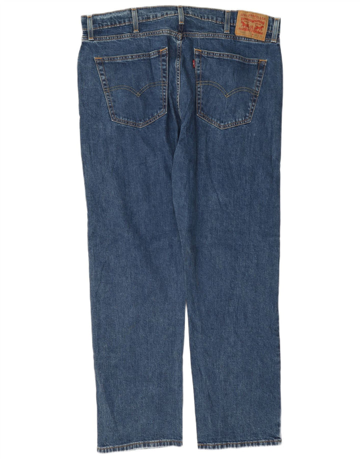 Levi's muške 505 ravne traperice W40 L32 plavi pamuk