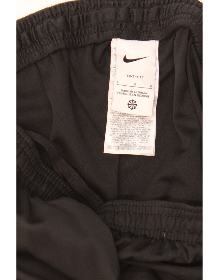Nike muške hlače za trenirku Dri Fit Large Black Colourblock Poliester