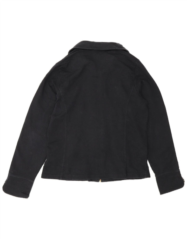 Marks & Spencer ženska bomber jakna UK 14 Srednji crni pamuk