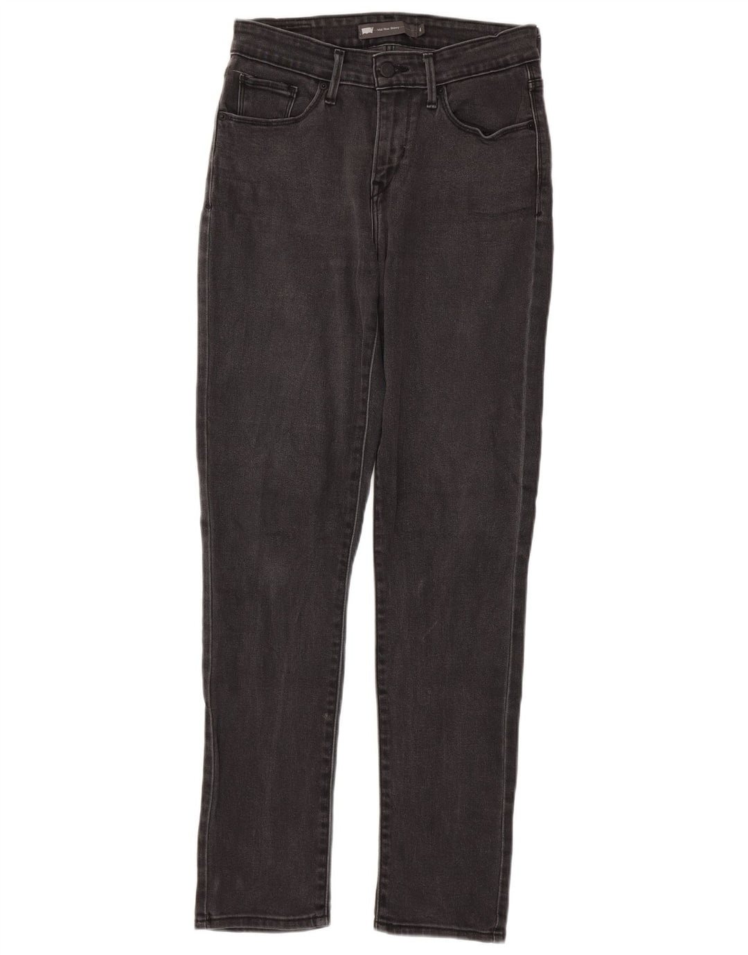 LEVI'S ženske uske traperice srednjeg rasta US 4 male W27 L32 sivi pamuk