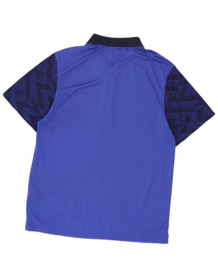 Muška polo majica Lyle & Scott 2XL plavi geometrijski poliester