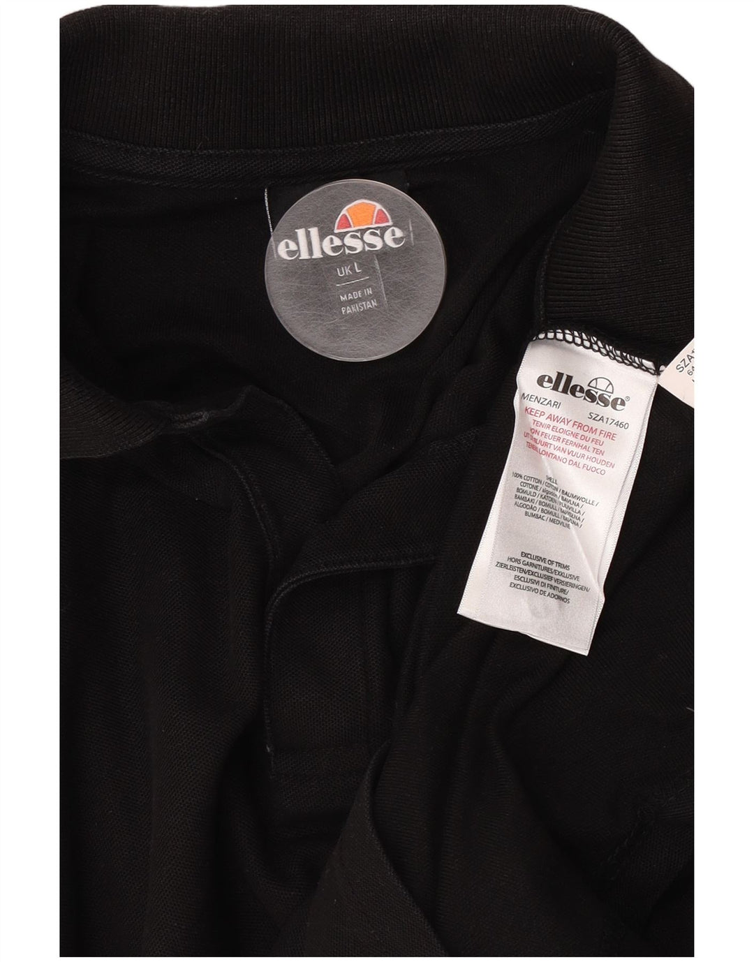 Ellesse muška polo majica Large Black Cotton