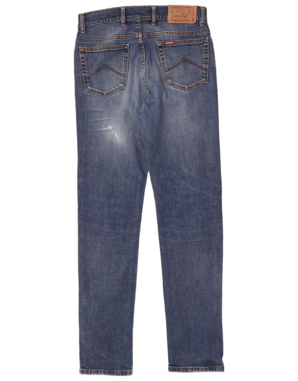 Carrera Mens 700 Distressed Slim Jeans W33 L34 Blue Cotton