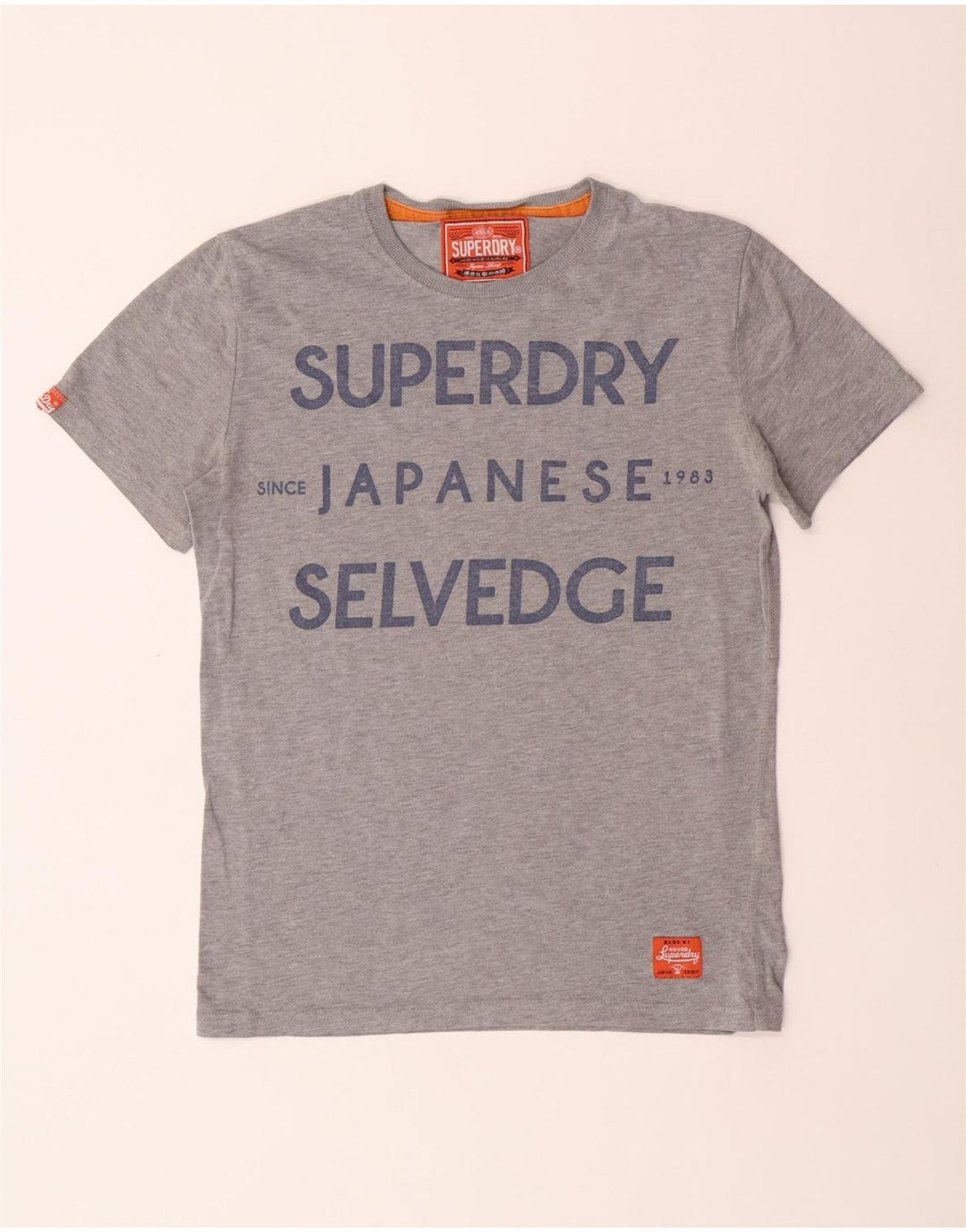 Superdry muška grafička majica kratkih rukava srednje sivi poliester