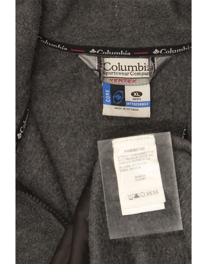 COLUMBIA Muška jakna od flisa UK 42 XL sivi poliester u boji