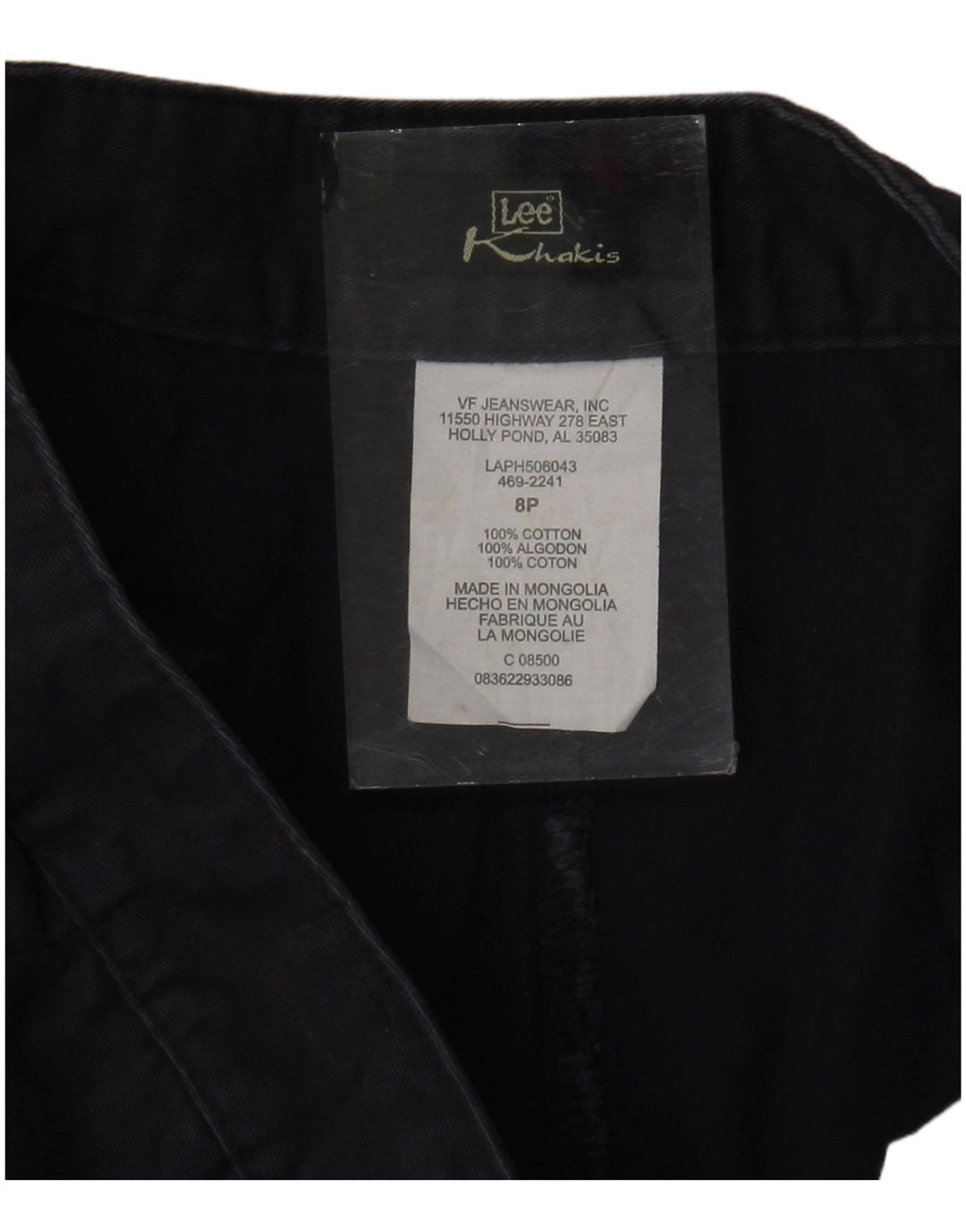 Lee ženske kaki hlače ravnog odijela US 8 srednje W30 L28 tamnoplave