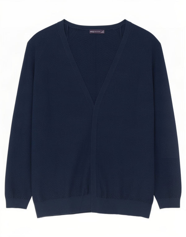 Marks & Spencer ženski preveliki džemper UK 18 XL tamnoplavi