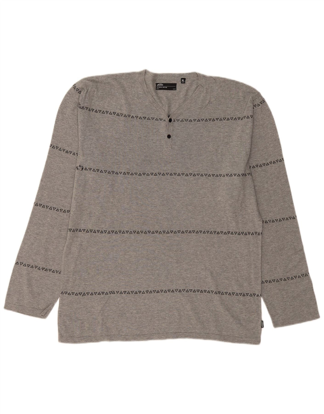 VANS muška majica dugih rukava XL siva geometrijska