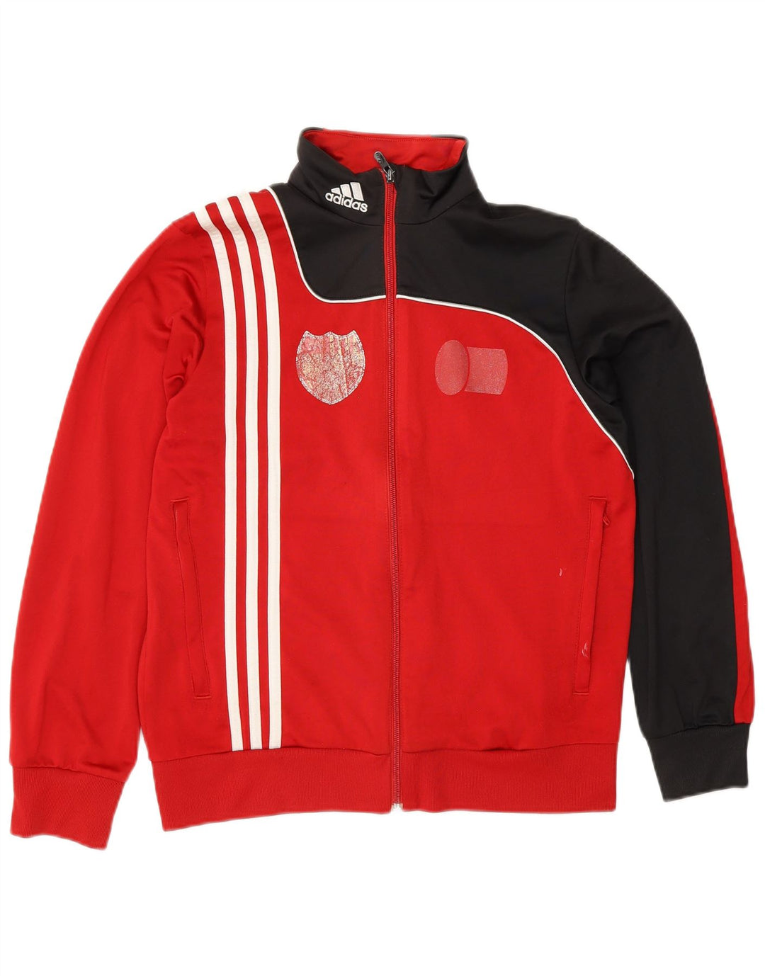 ADIDAS Gornja jakna trenirke za dječake 13-14 godina, crvena, poliester u boji