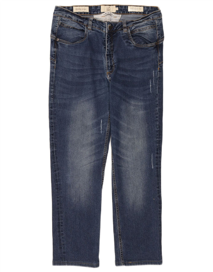 Dack's skraćene ženske traperice EU 46 XL W34 L25 plavi pamuk