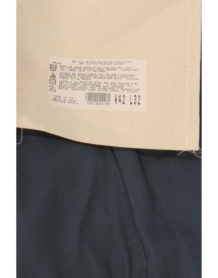 Dickies muške ravne chino hlače W42 L32 plavi poliester