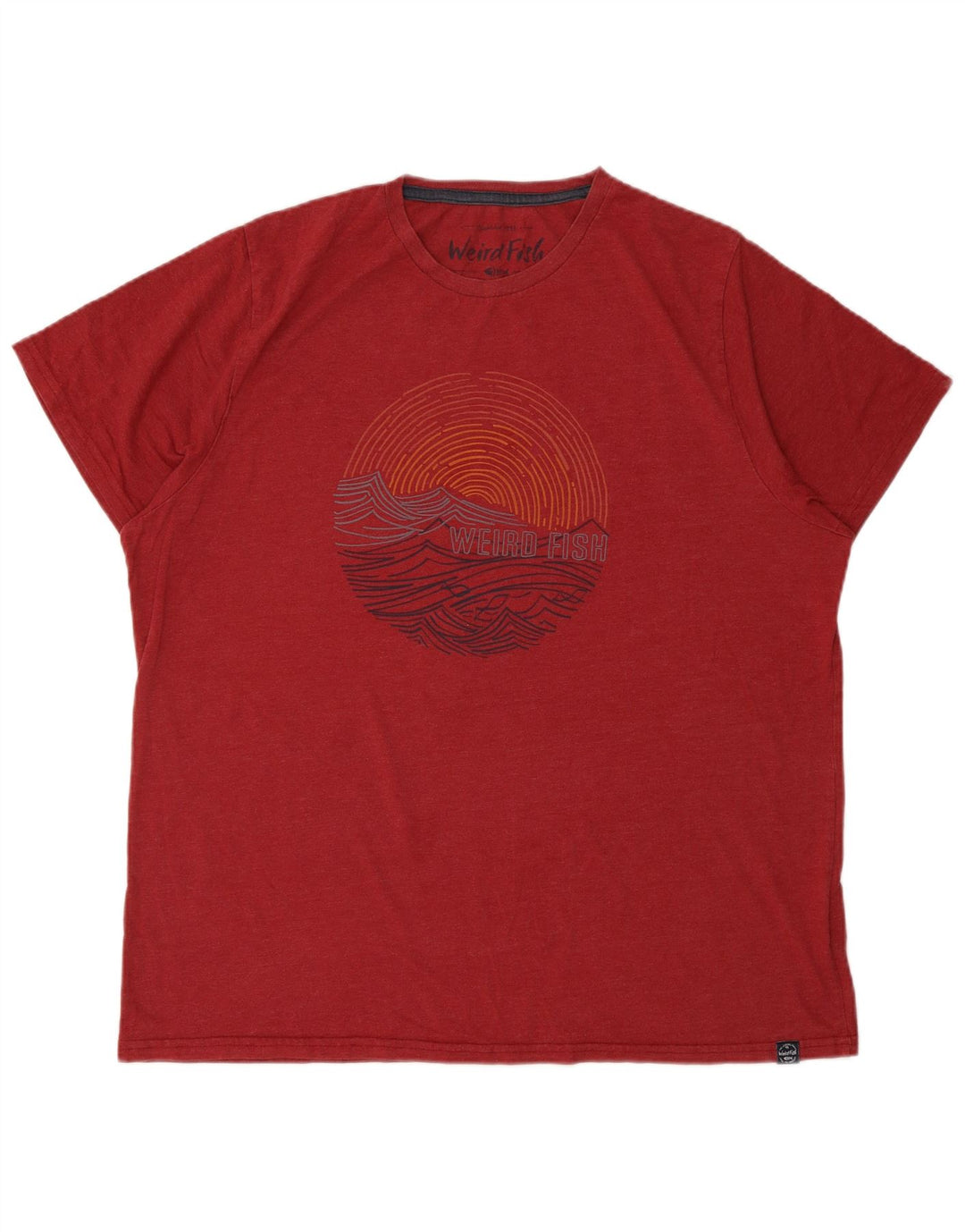 WEIRD FISH Muška majica kratkih rukava s grafičkim motivima 2XL, crveni pamuk