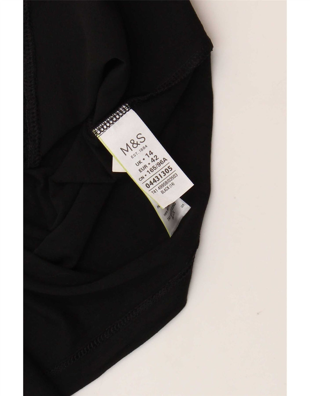 Marks & Spencer Top ženska bluza UK 14 Velika crna viskoza
